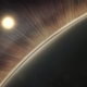 Imagen conceptual del campo eléctrico de Venus (NASA)